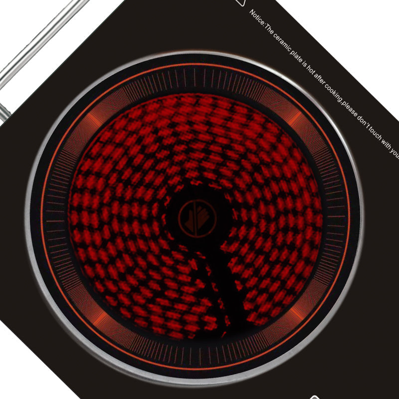 Plită cu Inducție HALEY 3500W, Geam Cristal Negru, Timer, Control Tactil, Oprire Automată, Protecție la Supraincălzire